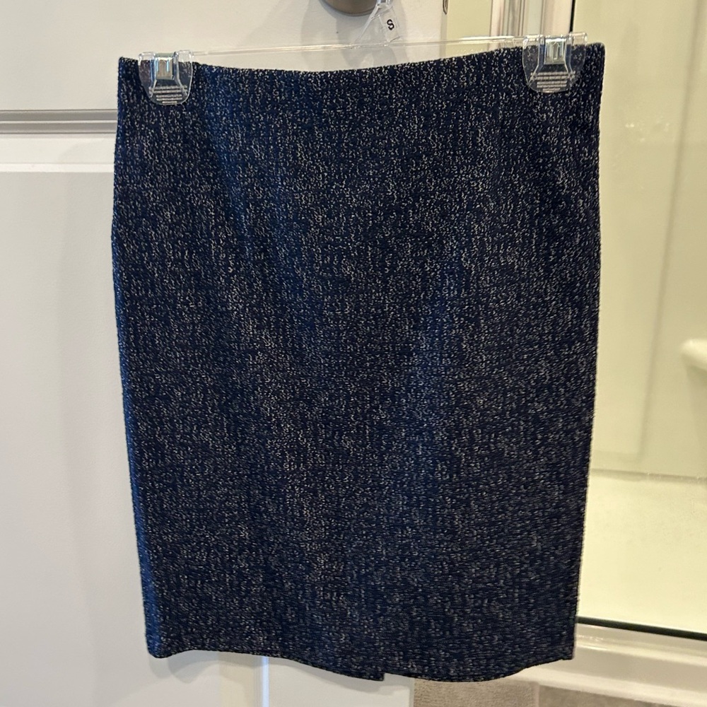 Navy Pencil Skirt